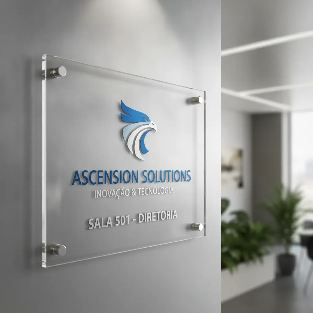 Detalhe de placa personalizada